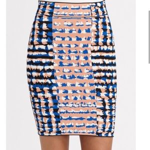 BCBGMAXAZARIA Emory Bodycon multicolored skirt